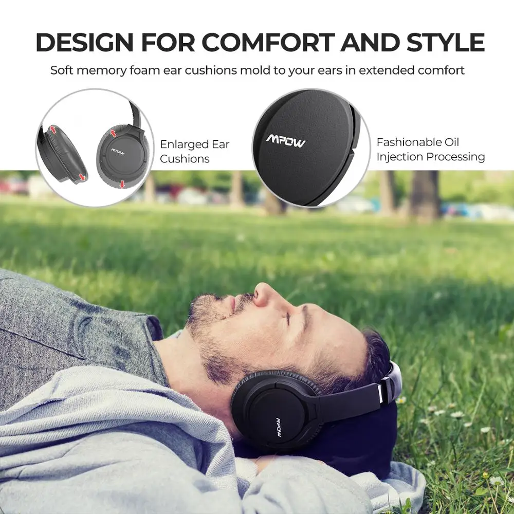 Беспроводная гарнитура Mpow H7 Pro Bluetooth 5 0 10 минут зарядки 2 ч музыки CVC6.0