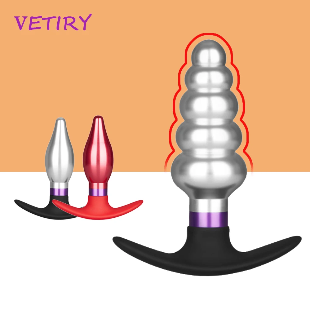Металлическая Анальная пробка VETIRY анальная расширитель для массажа простаты