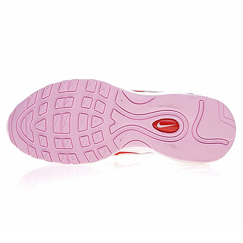 Женские кроссовки для бега Nike AIR MAX 97 OG модные розовые с цветками вишни Ретро стиль