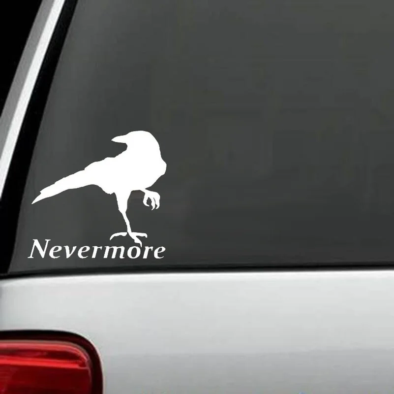 13 см * Ворон NEVERMORE автомобильная виниловая наклейка на бампер Эдгар Аллан Poe