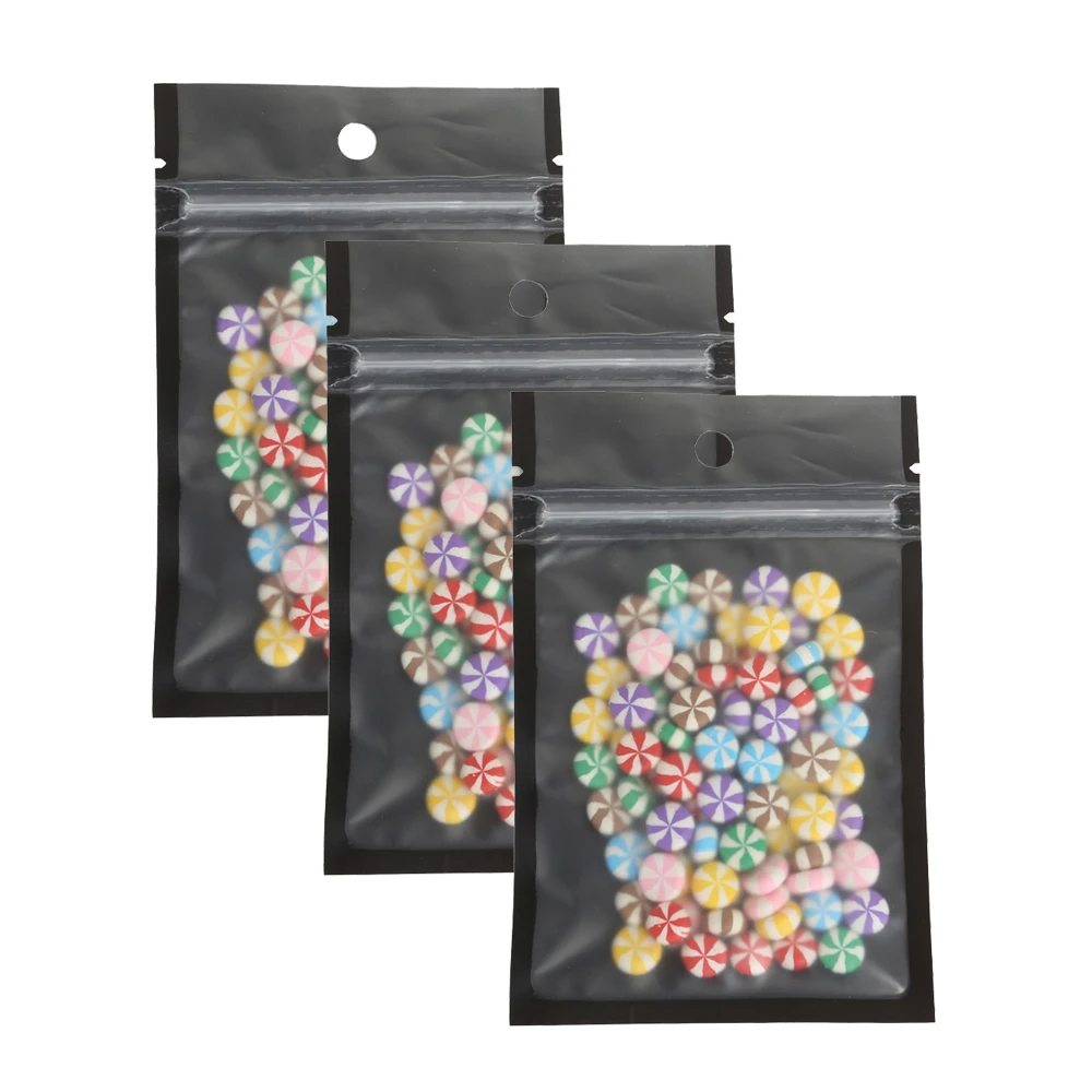 

100pcs Matte Front Clear Zipper Lock Bags W/Tear Notch Reclosable Mylar Plastic ZipLock Pouch Electronic Device packaging Bag