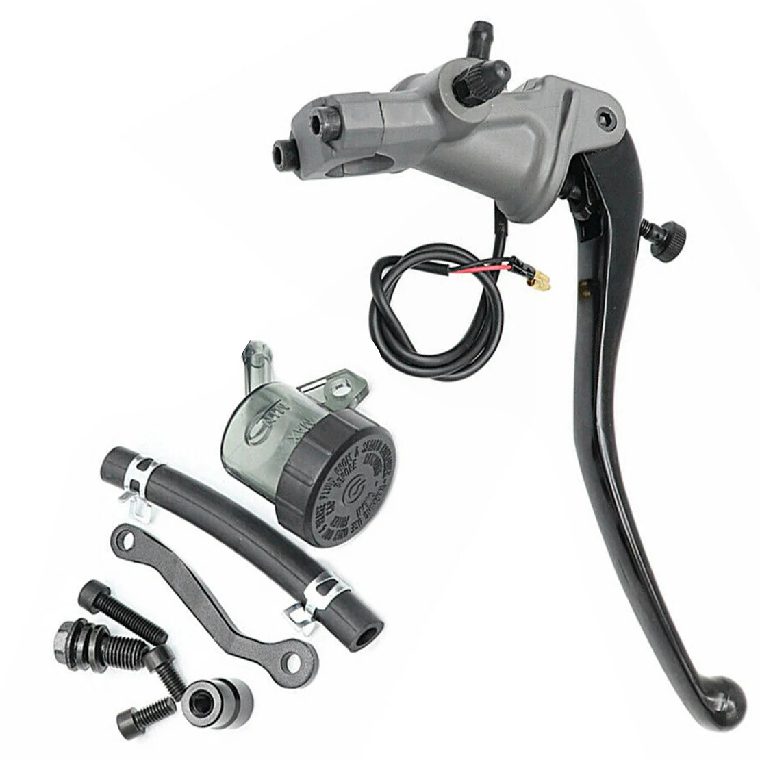 

Универсальный серый цилиндр из алюминиевого сплава 19RCS для замены тормозного диска и главного насоса, подходит для мотоцикла с рулем 22 мм