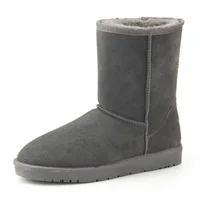 2022 австралийская Классическая модная теплая плюшевая зимняя обувь, мужские водонепроницаемые зимние ботинки из натуральной кожи, рабочие ...
