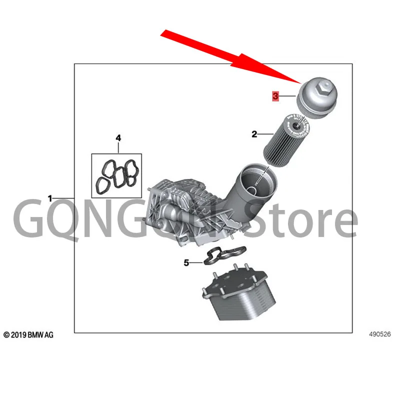 

CAR filter cover Oil filter cover bm wE90 LCI 316D N47N E90 LCI 320D N47N E91 LCI 316D Filter cover Filter element cover