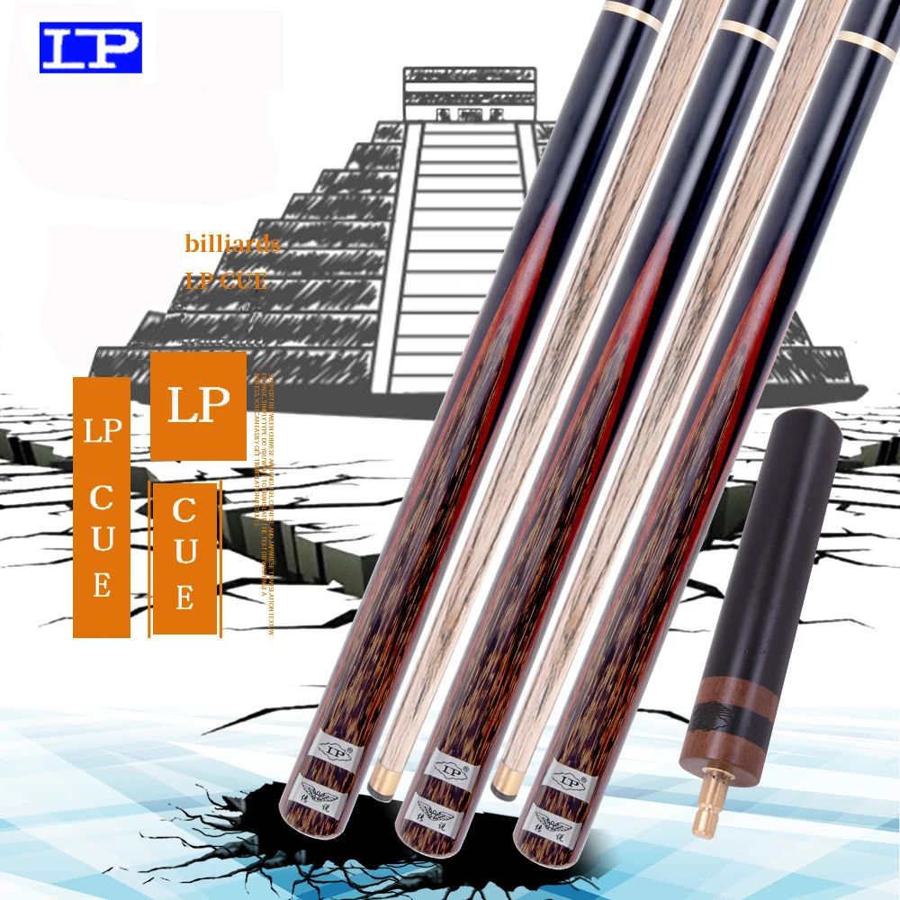 

LP authentic legend snooker snooker small head black 8 Chinese eight ball black eight 16 color pool cue through the bar