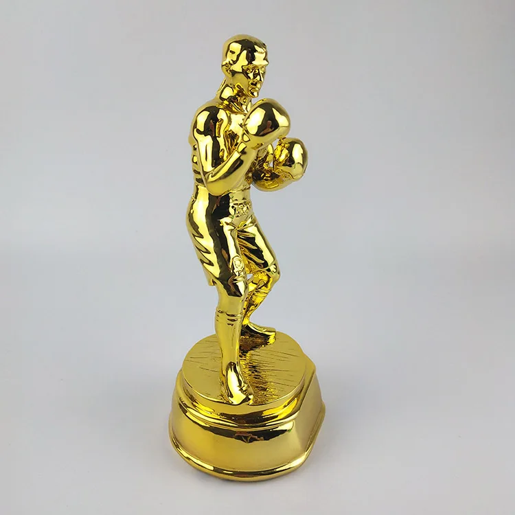 Высококачественные смолы трофей Лиги чемпионов Кубок Позолоченные боксерские боевые искусства боевой сувенир бесплатно пользовательские памятные подарки