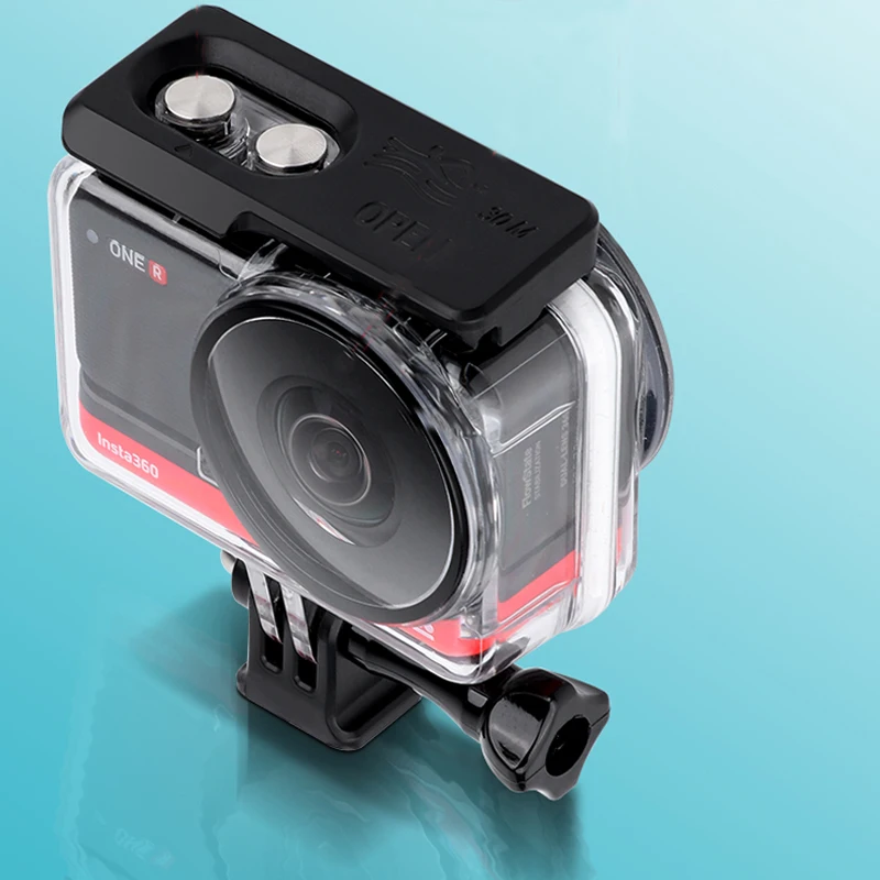 DUAL Lens 360 Mod Dive Case For Insta360 ONE R Waterproof Housing Box Protective shell Panoramic Camera | Электроника