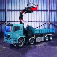 Pre-sale 1/14 Hydraulic Ro-Ro Crane Full Metal Dump Truck Model Painted RTR Remote Control Toy