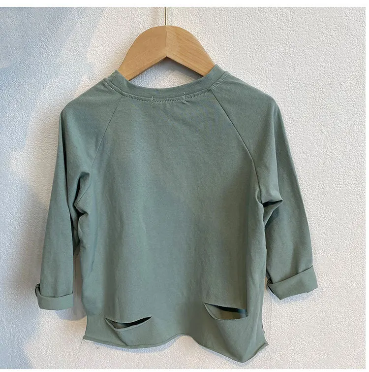 

Children's Long-sleeved T-shirt 2020 New Spring and Summer Korean Version of Cartoon Embroidered Boy Baby Jacket Children's Clo