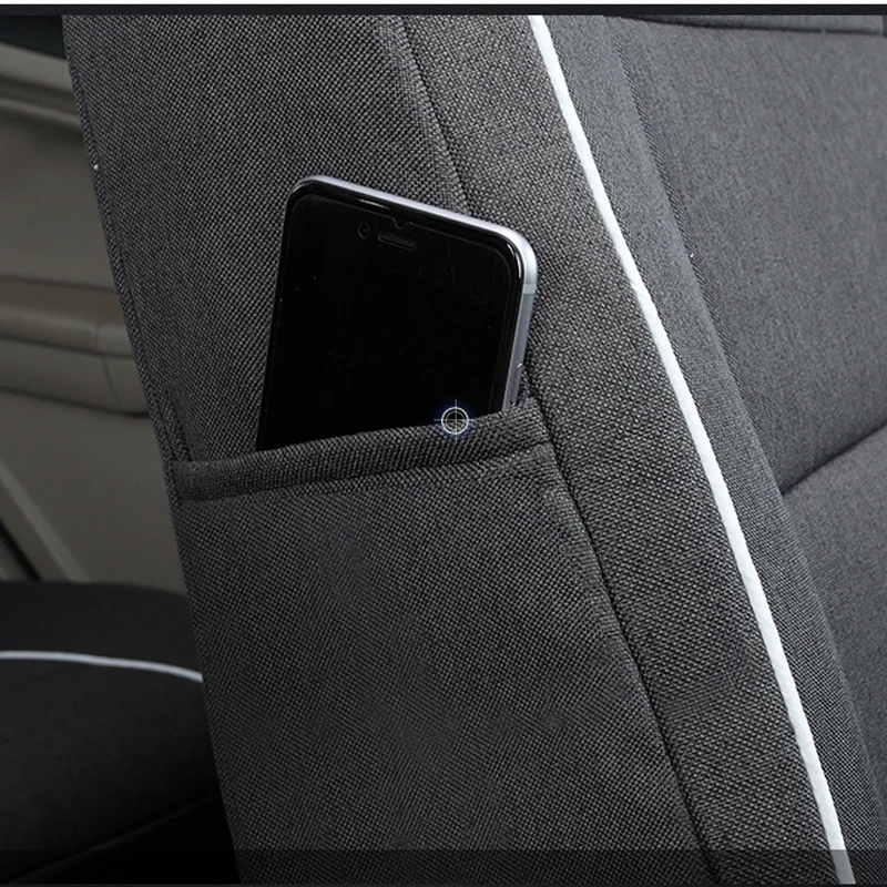 CARTAILOR Full Set Car Seat Cover for Volkswagen VW Beetle Black Linen Cloth Automotive Covers Cars Accessories | Автомобили и