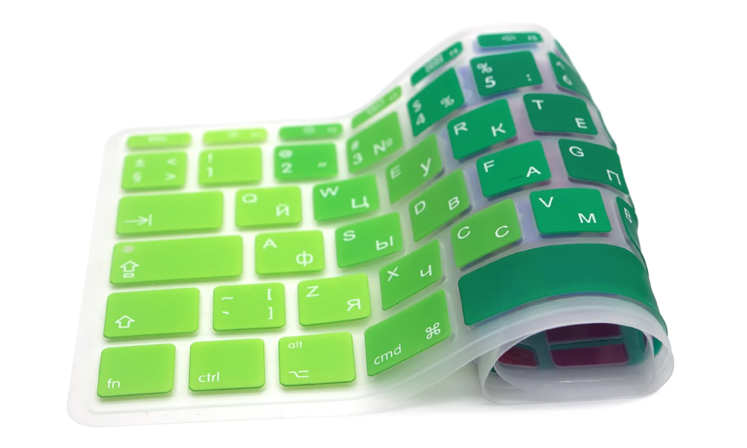 HRH Высококачественная Радужная русская клавиатура силиконовая защитная пленка