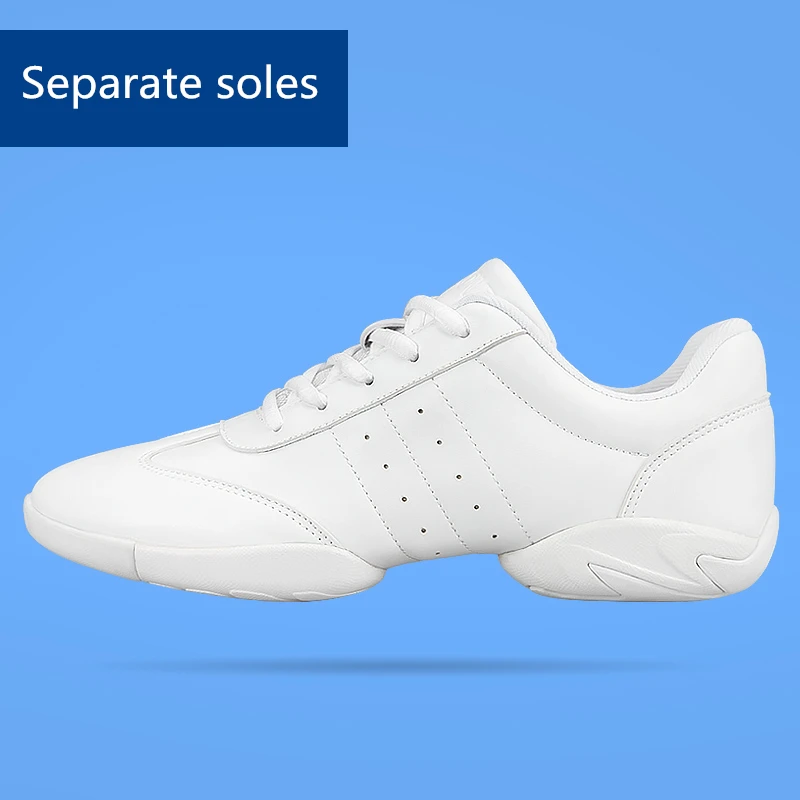 6683 new cheerleading shoes sports shoes women's white dance shoes competitive aerobics shoes fitness shoes