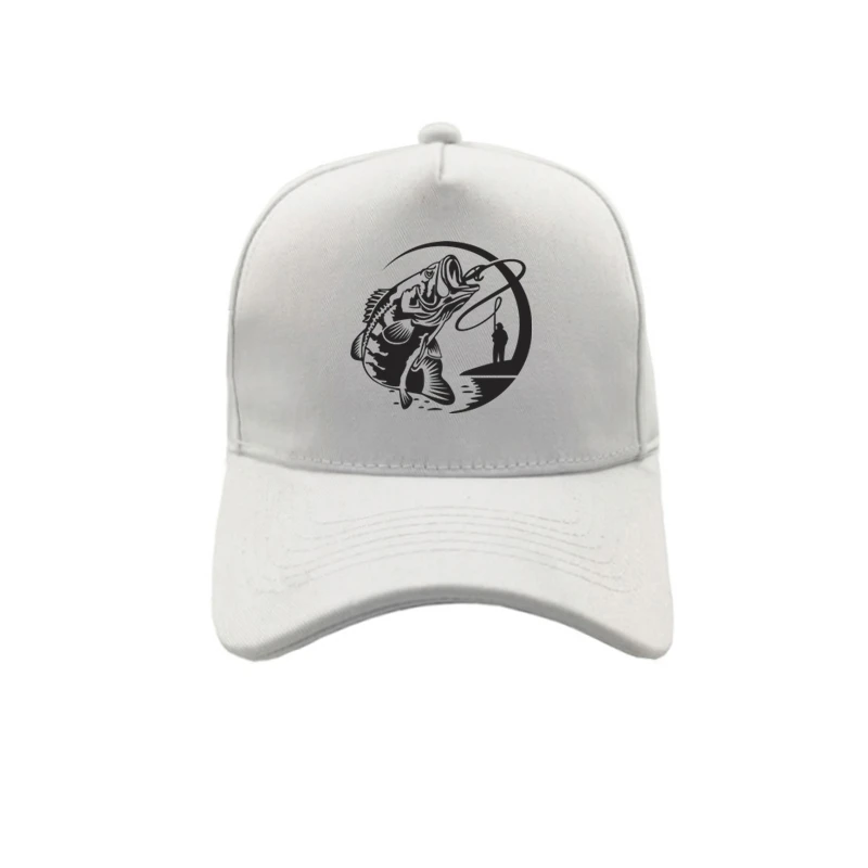 Забавные Fishinger прыжки бас рыбы бейсболки Регулируемый модная повседневная
