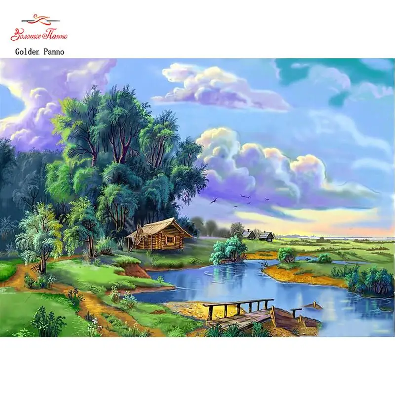

"natural scenery" Full Round Drill 5D DIY Diamond Painting 3D Embroidery Cross Stitch 5D Home Decor gift