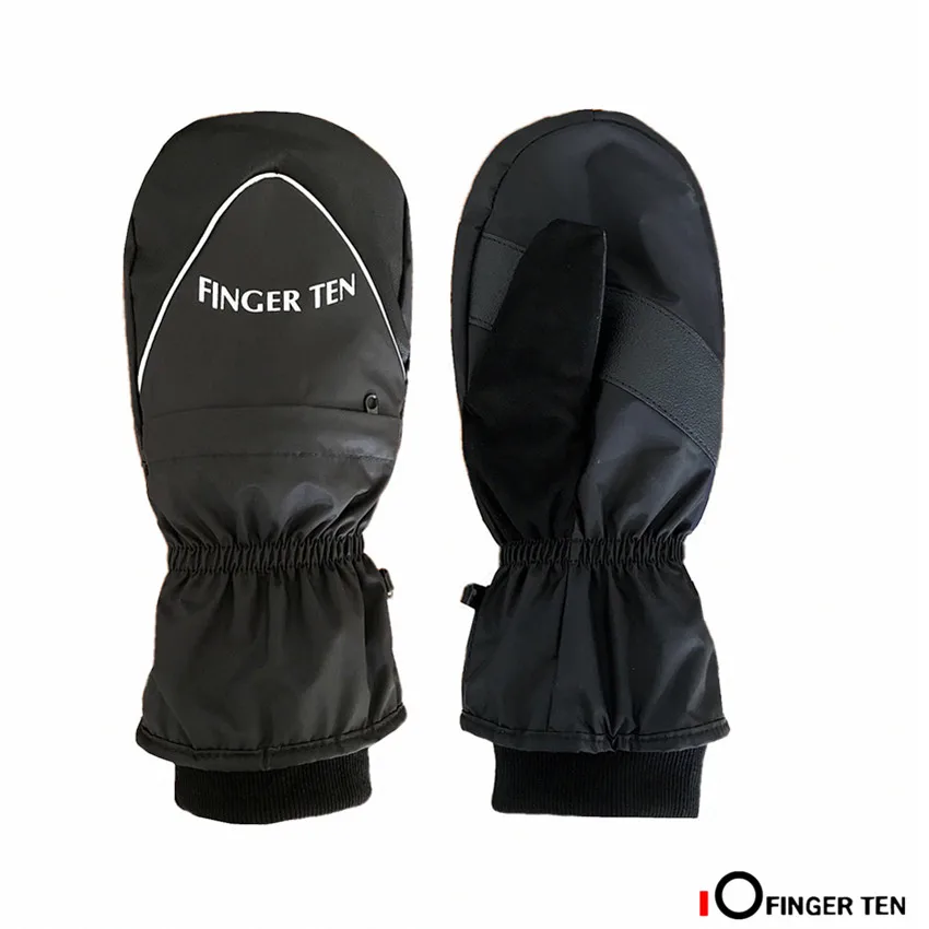 

Men Women Winter Ski Gloves Mittens Warm Waterproof Windproof Sports Snowboard Mountain Black Kids glove 1 Pair Drop Shipping