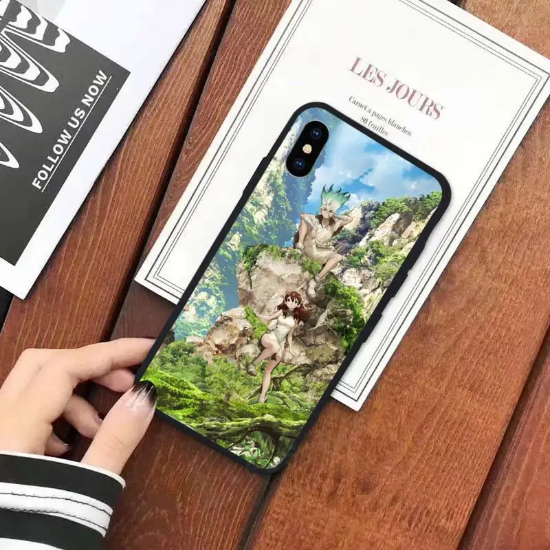 

Cartoon Dr.STONE Japan anime coque funda cover Phone Case for iPhone 11 12 mini pro XS MAX 8 7 6 6S Plus X 5S SE 2020 XR