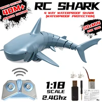 2 4g simulation electric remote control rc shark bait boat toy for kids swimming pool bathtub water park tank beach sea