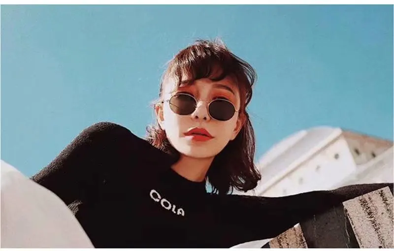 

3547Fashion Round Steampunk Sunglasses Men Brand Design Men And Women Retro Metal Punk Sunglasses UV400 Sunglasses Original Logo