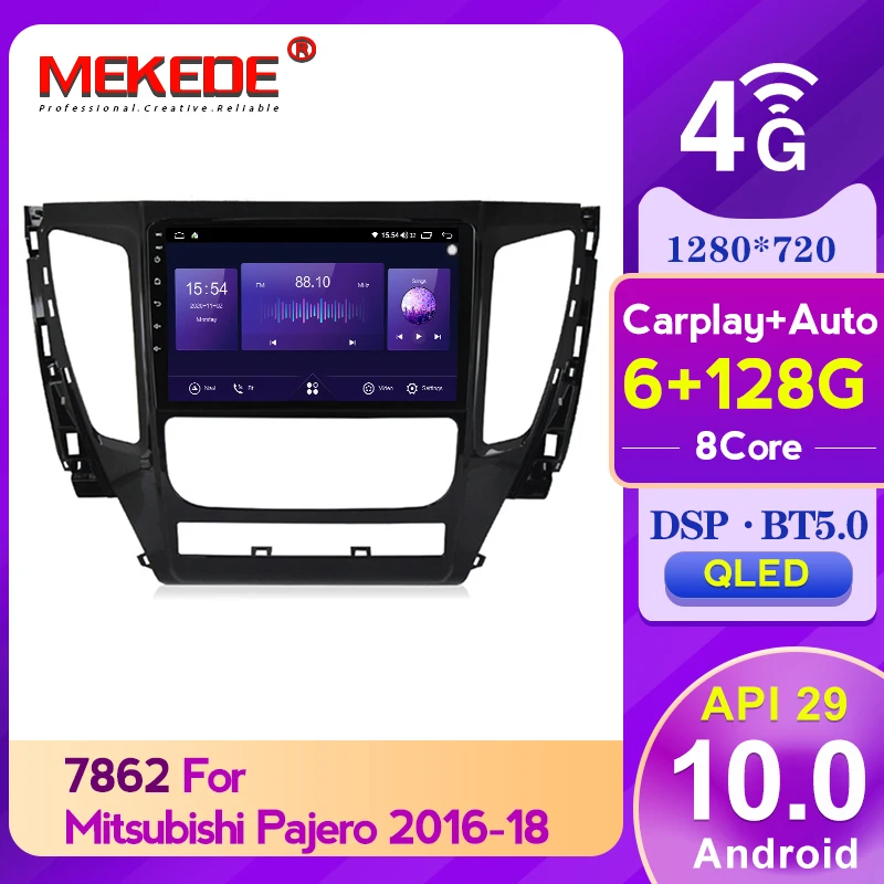 

Автомобильный dvd-плеер MEKEDE 8core, 6 ГБ + 128 Гб, автомобильный dvd-радио, GPS-навигатор для Mitsubishi Pajero 3 2016-2018, 4G LTE DSP BT5.0