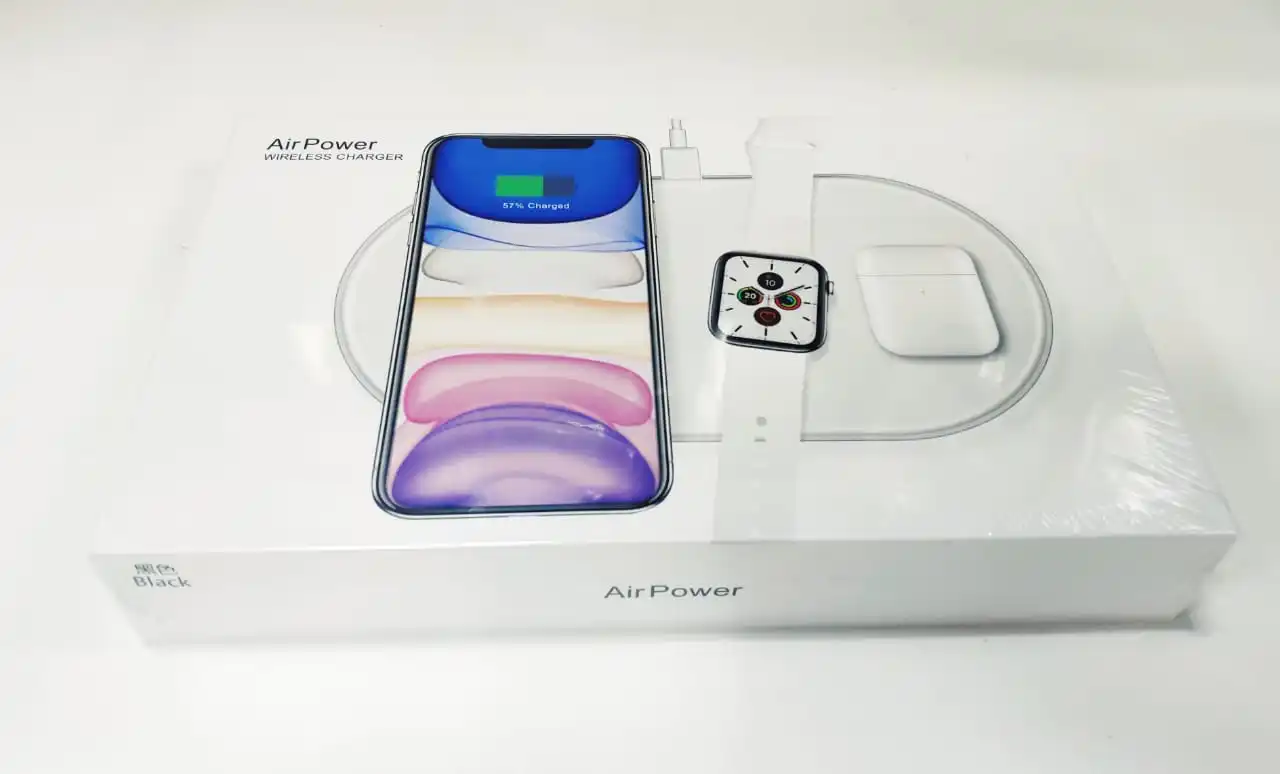 AirPower Wireless Charging 3 Devices Mat for Fast charger Charger in 1 Qi watch Airpods iPhone Androide | Мобильные телефоны и