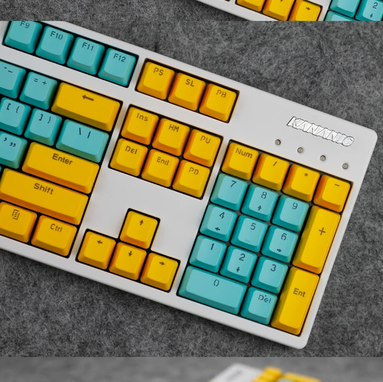 1 комплект ANSI 104 87 Механическая клавиатура PBT с подсветкой ключ колпачок для MX переключатели полупрозрачный ключ крышка s Для EVA Sunshine Dolch queen