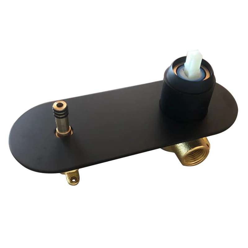 MTTUZK матовый черный квадратный смеситель для ванной комнаты латунный горячей и