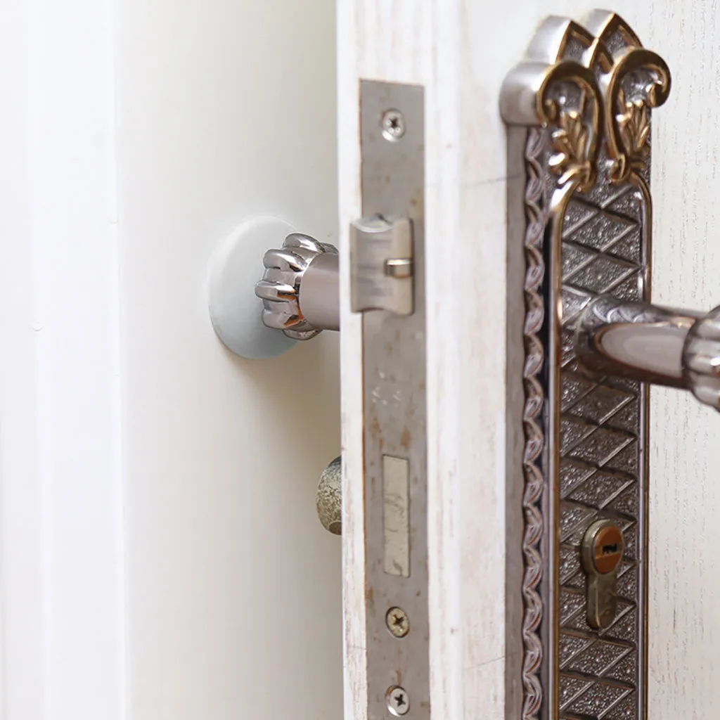 

1pc Rubber Home Door Doorknob Back Wall Protector Savior Crash Pad Door Strong Gel Guard Door Stopper Home Accessories 2021