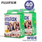 40 Плёнки фотоаппарата Fujifilm Instax Wide мгновенный белый край для Fuji Камера 100 200 210 300 500AF Ломография фото