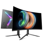 Изогнутый игровой монитор 4K, 24 дюйма, HDMI, Fhd, 144 Гц
