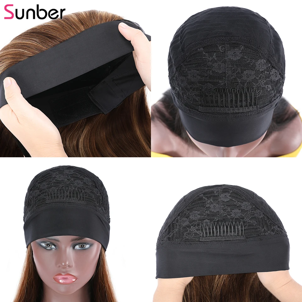 

Long Straight Blonde Highlight Headband Human Hair Wig 150% density No Glue Easy to install TL412 Peruvian Remy Wig Sunber