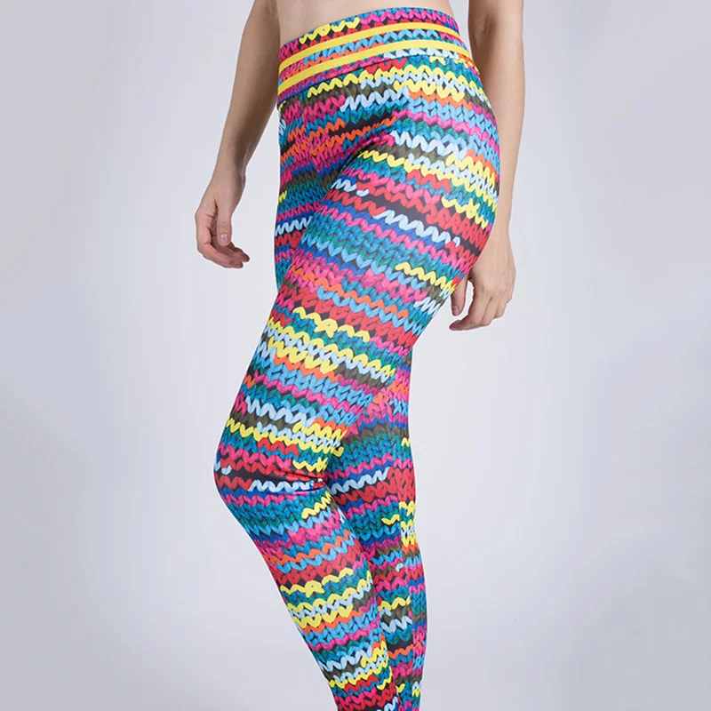 Женские леггинсы с принтом штаны из полиэстера и шерсти женские эффектом пуш ап в