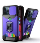 Магнитный ударопрочный чехол для телефона iPhone 13 11 12 Pro Max Mini X Xs Max Xr 78 Plus, многофункциональный чехол с подставкой и отделением для карт