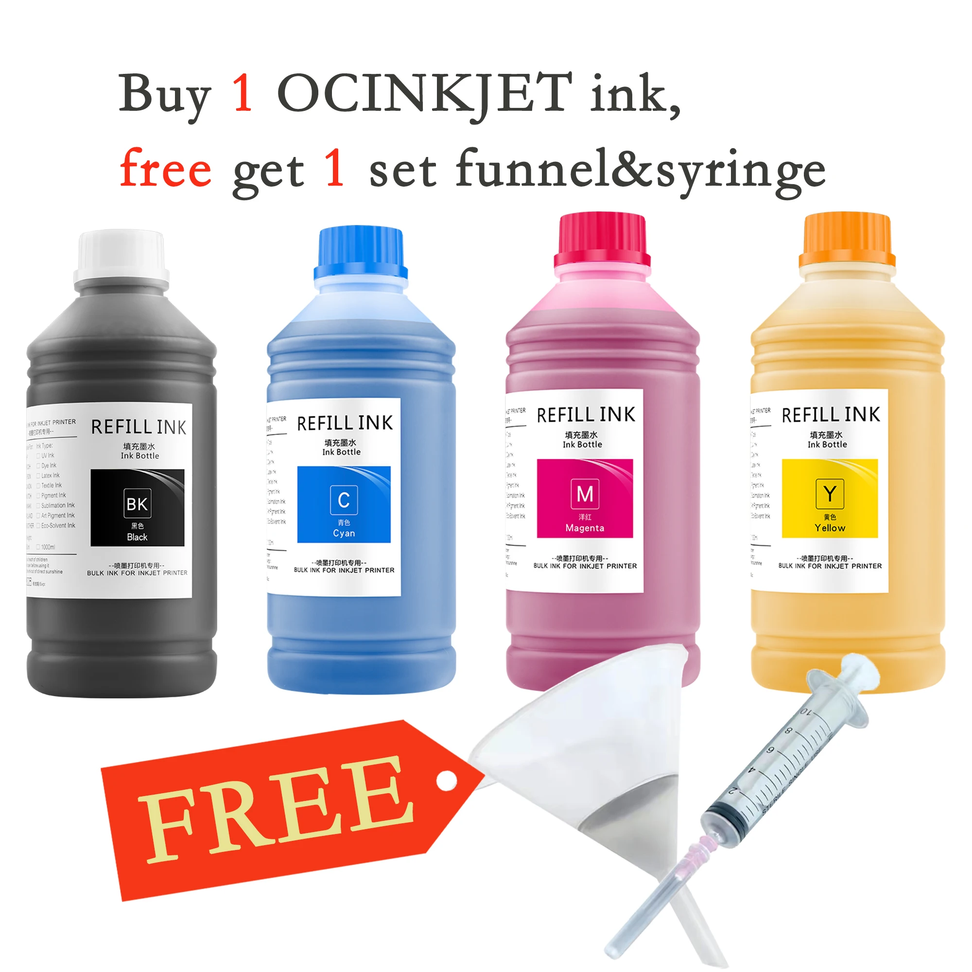 ocinkjet for hp 973 973xl refill pigment ink 4 x 1000ml cartridge compatible for hp pagewide 352dw 452dw 552dw 377 477 577dw free global shipping