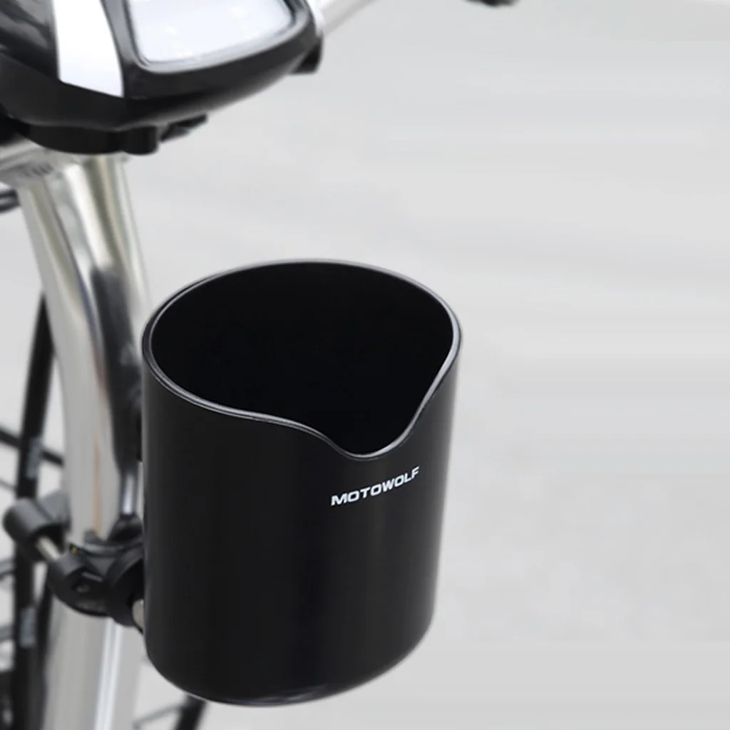 

Aluminium Alloy Motorcycle Water Bottle Cup Drink Holder Handlebar Mounted