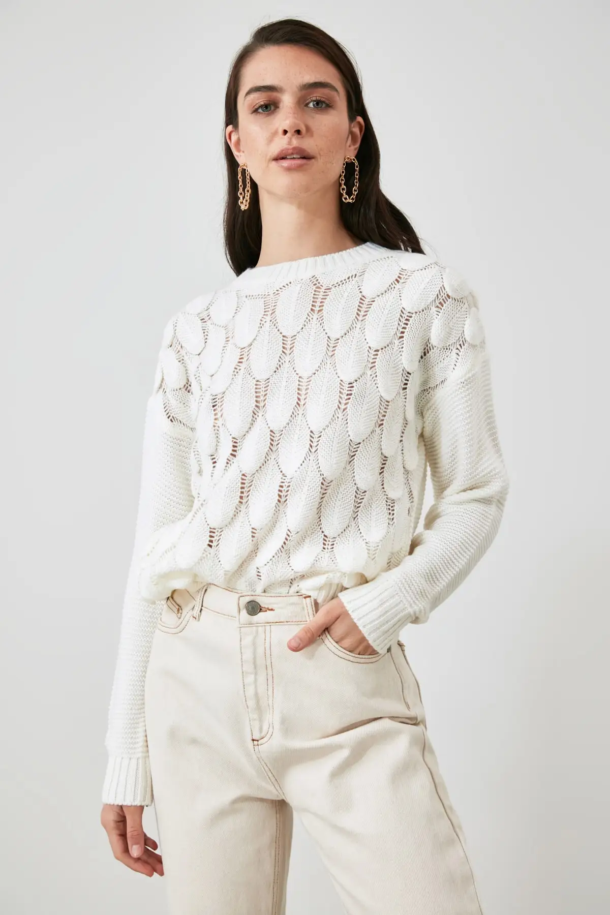

Trendyol Cellular Knitwear Sweater TWOAW21KZ2903