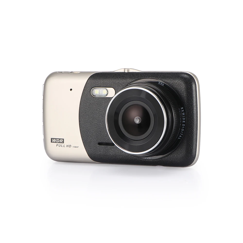 3 в 1 Автомобильный видеорегистратор 170 градусов 1080P HD Dash Cam с двумя объективами