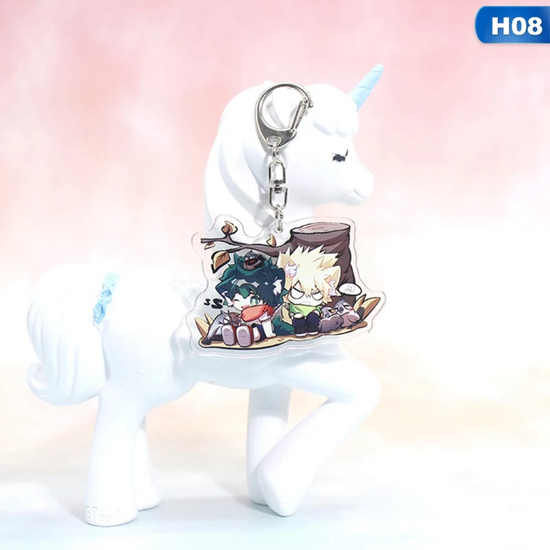 1 шт. аниме My Hero Academy Bakugo Katsuki Todoroki Shoto брелок для ключей