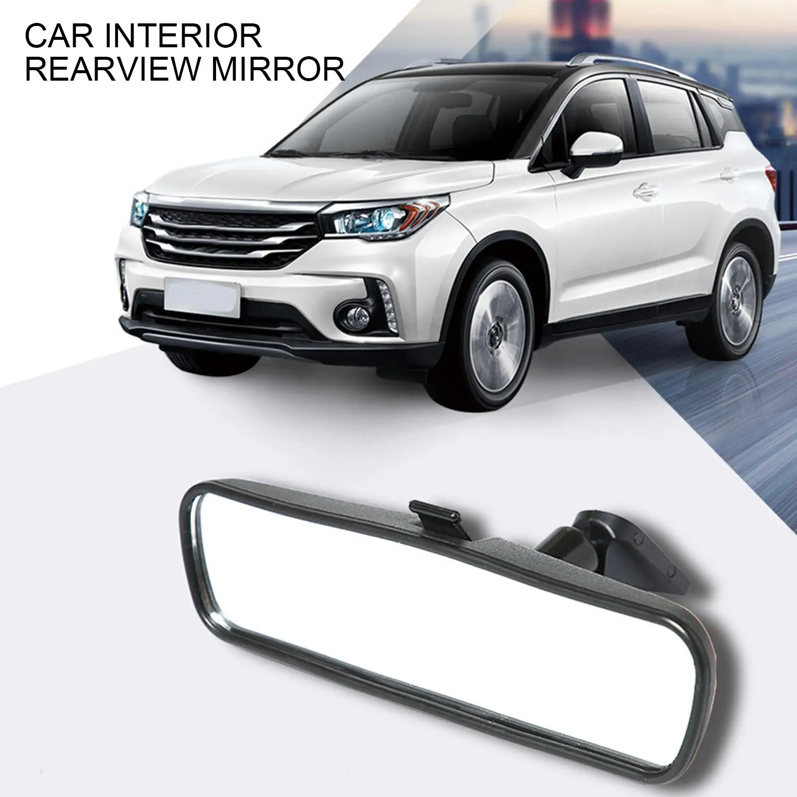 

Universal Anti Reflection Interior Wide-angle Car Rear Mirror with Strong Sucker
