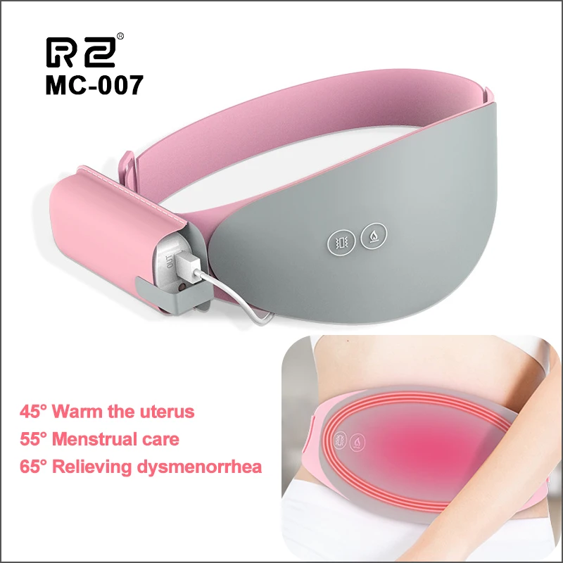 RZ Wireless Warm Uterus Belt Electric Heating Lady Palace Menstrual Stomachache Waist Pain Hot Compress Massage Health Washable | Красота и