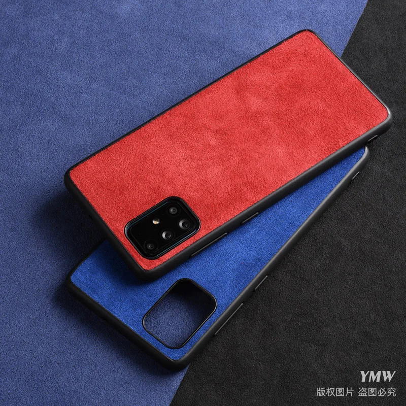 Чехол YMW из алькантары для Samsung Galaxy A72 A52 A42 A32 A71 A51 A12 5G 4G роскошные деловые чехлы