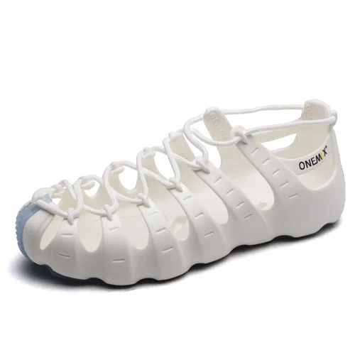 White Outsole Onemix/мужские и женские кроссовки; пляжная обувь; многофункциональная спортивная обувь; кроссовки для бега; уличная прогулочная обувь; сандалии; шлепанцы - Цвет: White Outsole