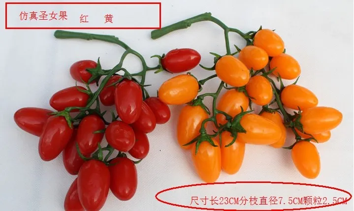 

Fruit Toy Cherry Tomatoes Model Simulation False Fruit, Play Toy Studio Props Finished Goods Plastic Food Unisex 2021