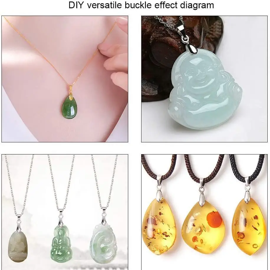 Зажим для бижутерии подвеска-Бейл 6x15 мм Золото Серебряная подвеска | Украшения и