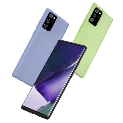Мягкий чехол из жидкого силикона для Samsung Galaxy Note 20 удобный защитный накладка samsung