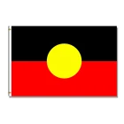 Австралийский флаг аборигена, 3*5 футов, 150*90 см, 100%, 100D, баннер из полиэстера, латунные кольца, индивидуальный стиль