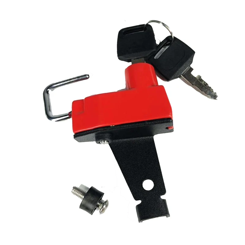 Замок для мотоциклетного шлема с защитой от кражи крючок из алюминиевого сплава 2