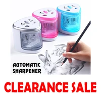 new automatic pencil sharpener two hole electric touch switch pencil sharpener stationery home office school supplies electronic