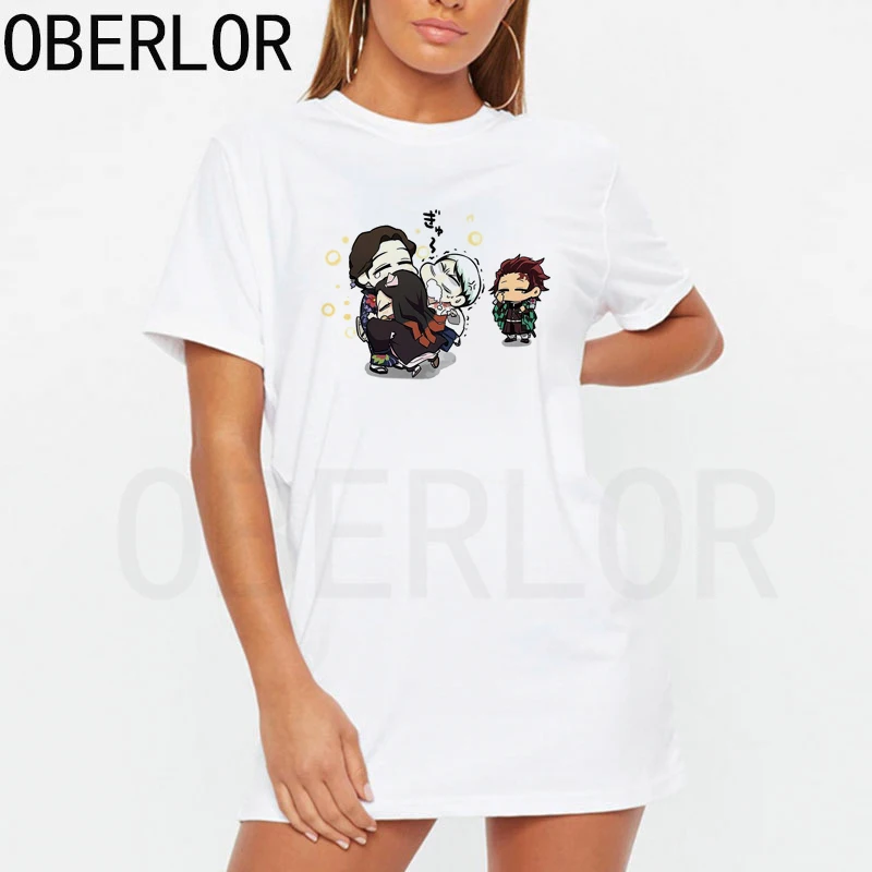 

Short Sleeve Printed Plus Size Dress Good Quality Kimetsu No Yaiba Demon Slayer Comfortable Women Dresses Aesthetic Clothes 2021
