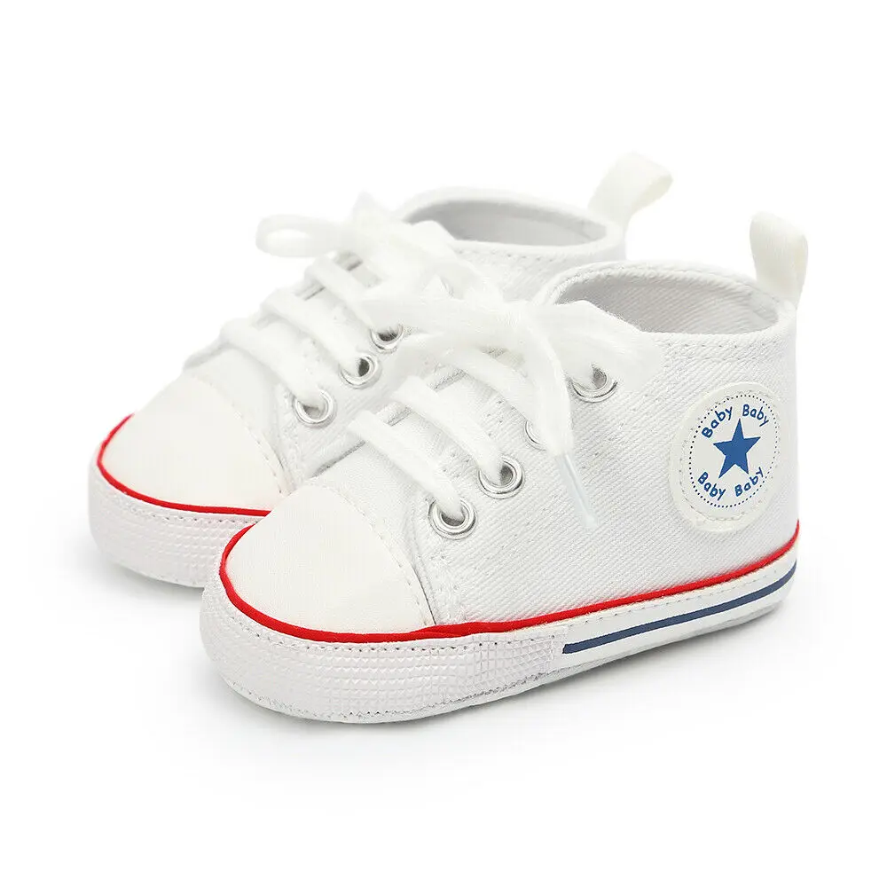 Toddler Baby Shoes Kids Boys Girls Soft Sole Canvas Crib Shoes Anti-slip Sneakers Prewalkers Causal Shoes - Цвет: Бежевый