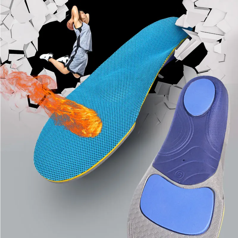 Orthopedic Shoe Sole Insoles For Feet Men/Women Relief Pain Cushion Flat Feet Arch Support Breathable Basketball  Sport Insole